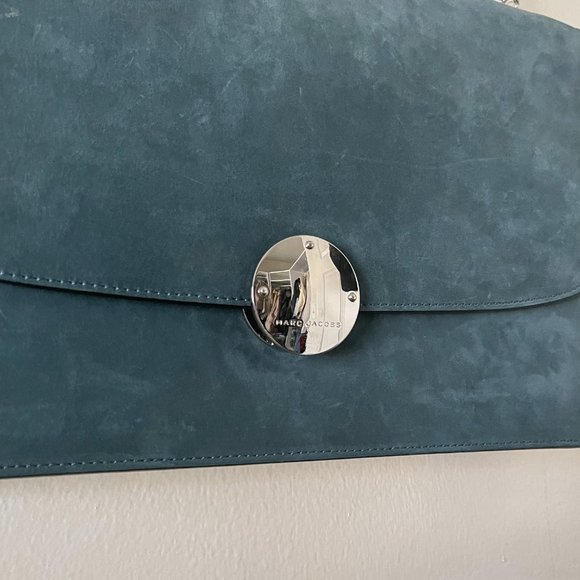 Marc Jacobs Big Trouble Teal Suede Bag - Picture 4 of 13